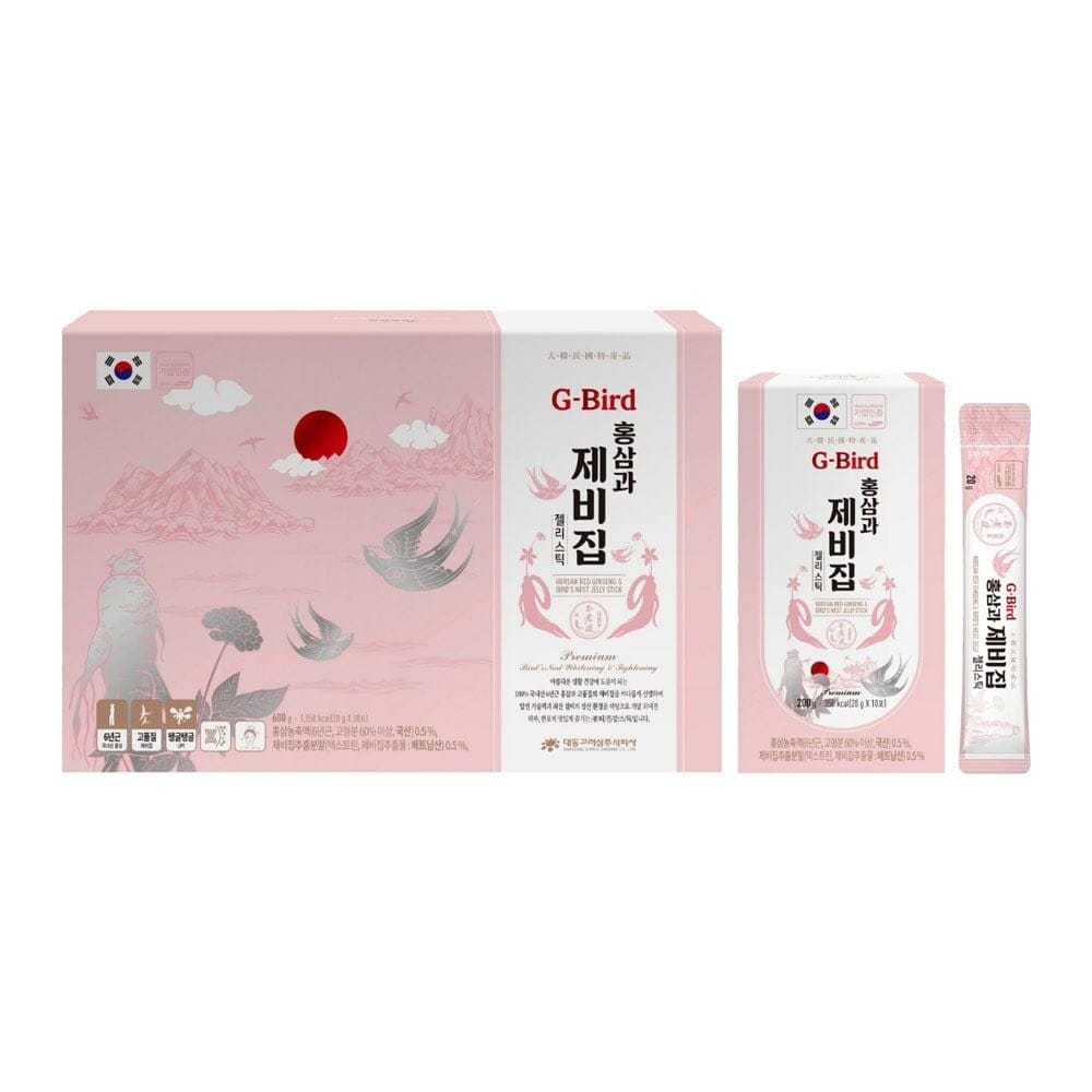 Hồng Sâm Yến Sào G-BIRD – (20g x 30 Stick Dạng Thạch) 1 Hồng Sâm Yến Sào G-BIRD – (20g x 30 Stick Dạng Thạch)